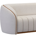 Sofá 332cm 4 Lugares Bipartido West Courino Caramelo| Linho A